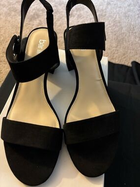 Bar III Women's Black Strappy Heels